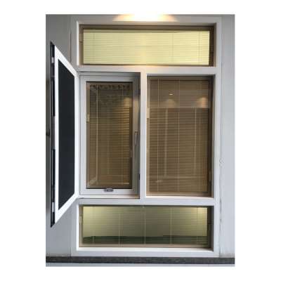 aluminum casement window insert blind with mosquito net