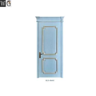 Classical wood door  interior solid wooden doors for house and residential