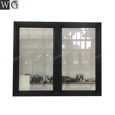 Customized Black Aluminum Frame Exterior design soundproof Sliding window